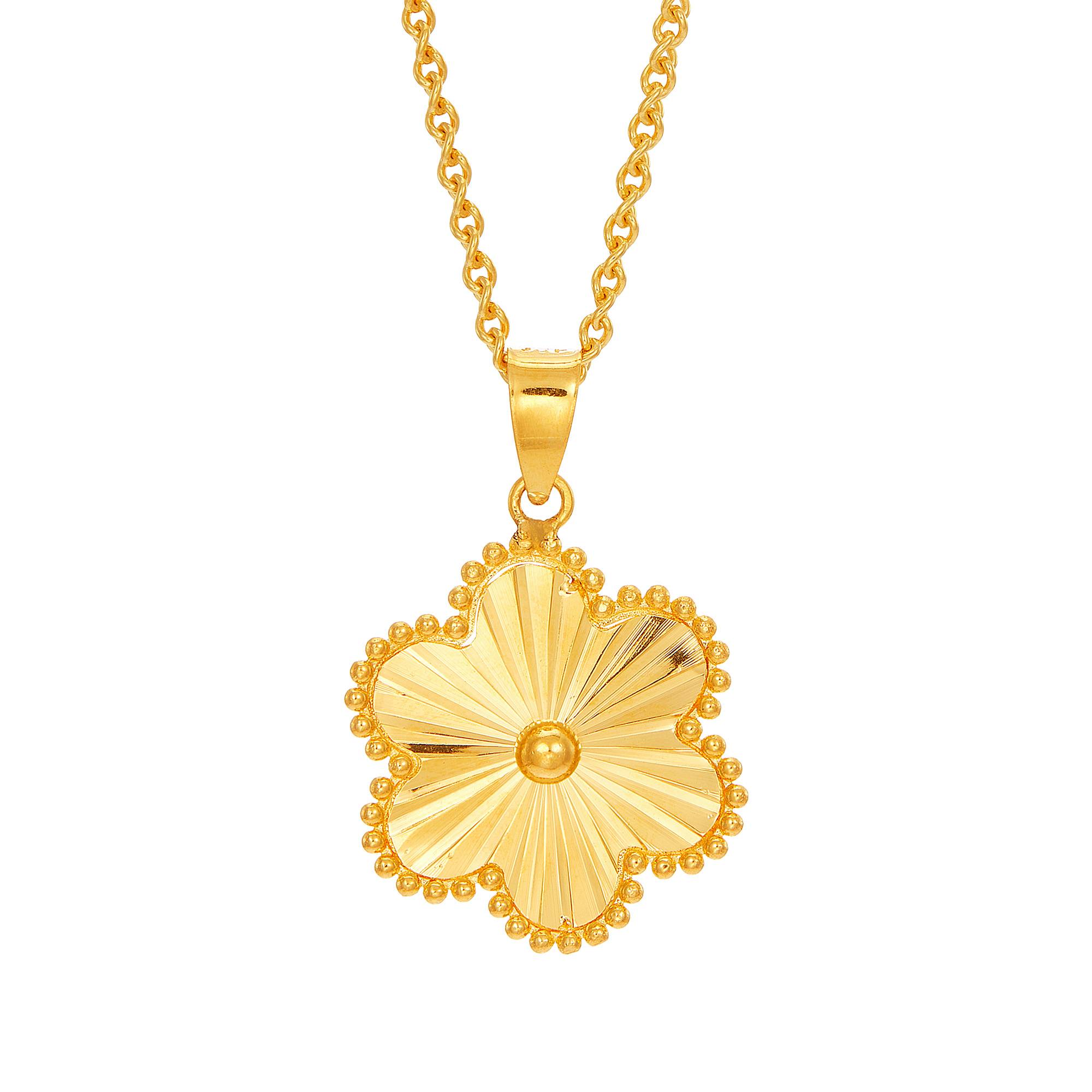 Yellow gold pendant hot sale