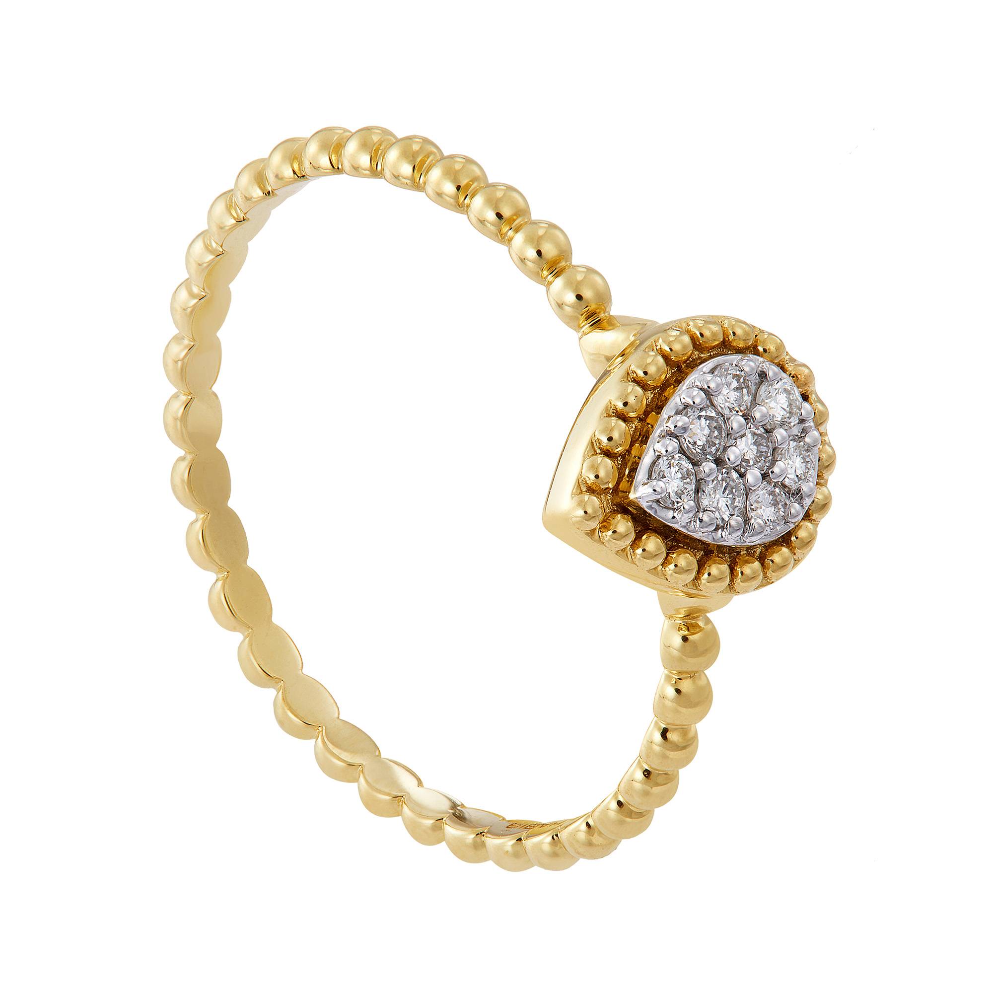 MYRA Diamond Ring In 375 9K Yellow Gold 268560124 myra-diamond-ring-in-375-9k-yellow-gold-268560124