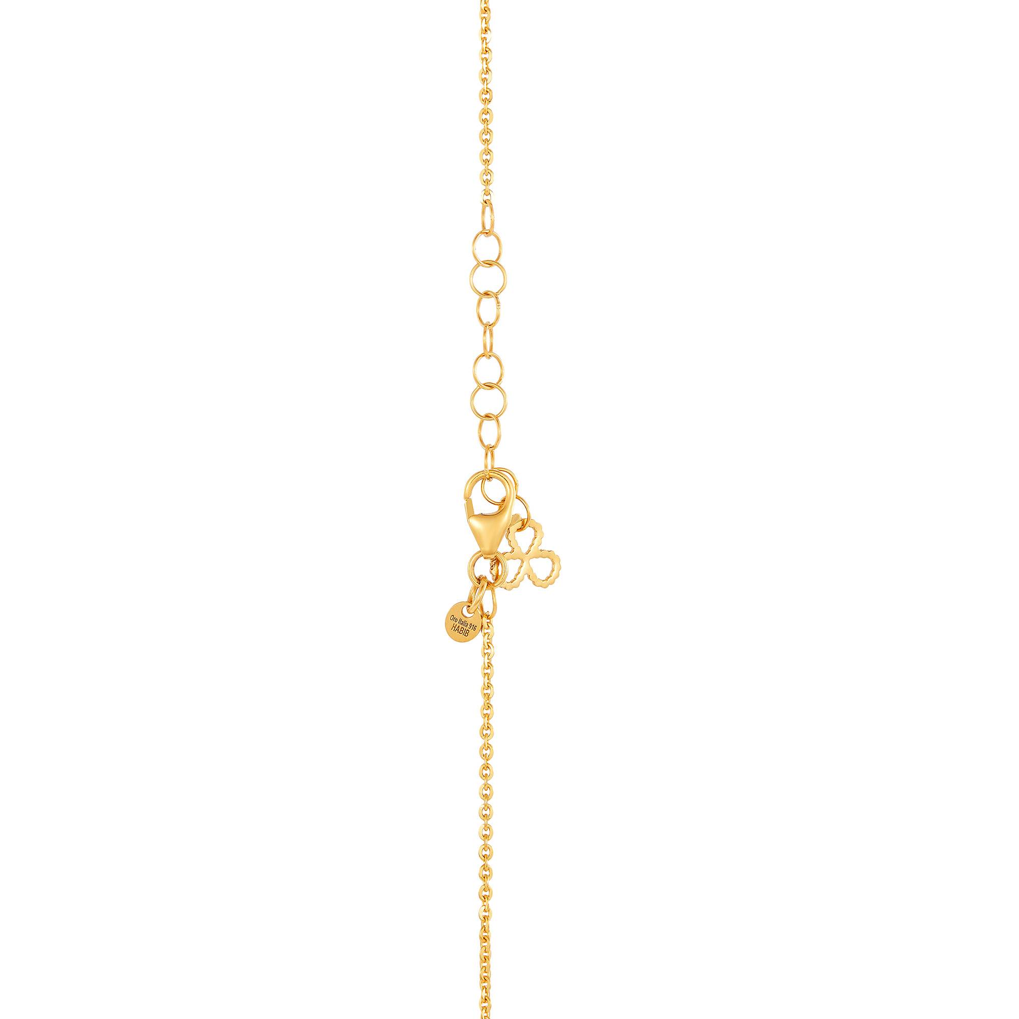 ぴか　Violad’oro VIOLA | Oro Italia 916 Yellow Gold Necklace GC30821123(GTURQ