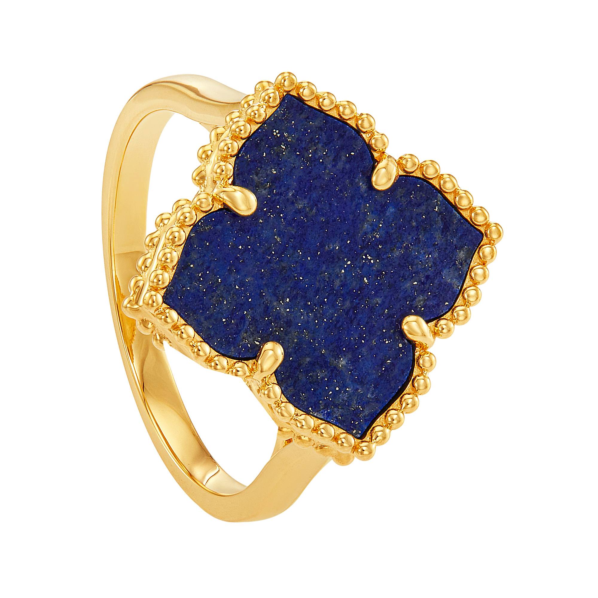 AL-ZAHRA | Lapis Lazuli Gemstone Ring in 750/18K Yellow Gold