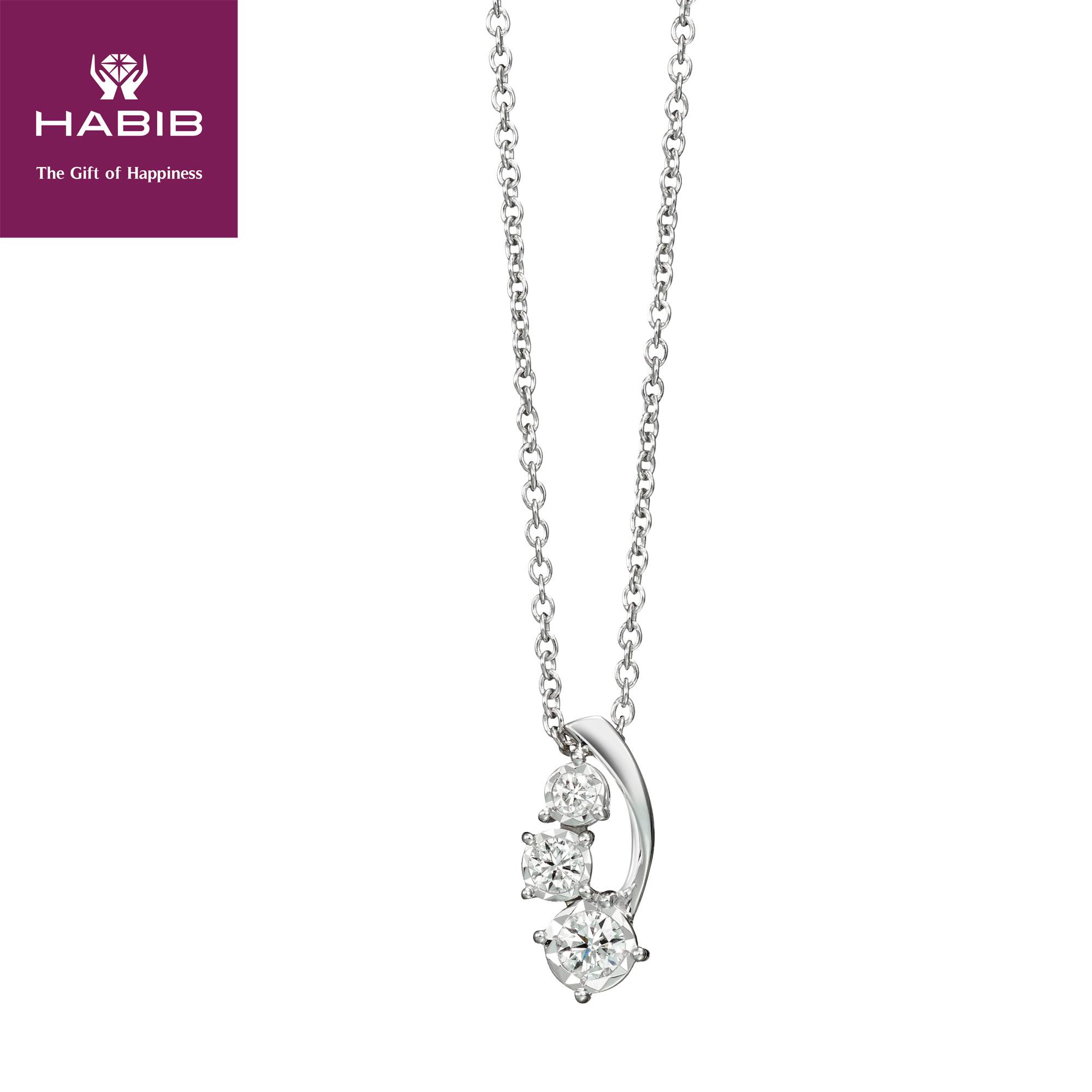 9k white gold necklace clearance