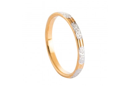 Rhea I White And Yellow Gold Ring 916 Gold 1 25g R3512 1 Habib Jewels