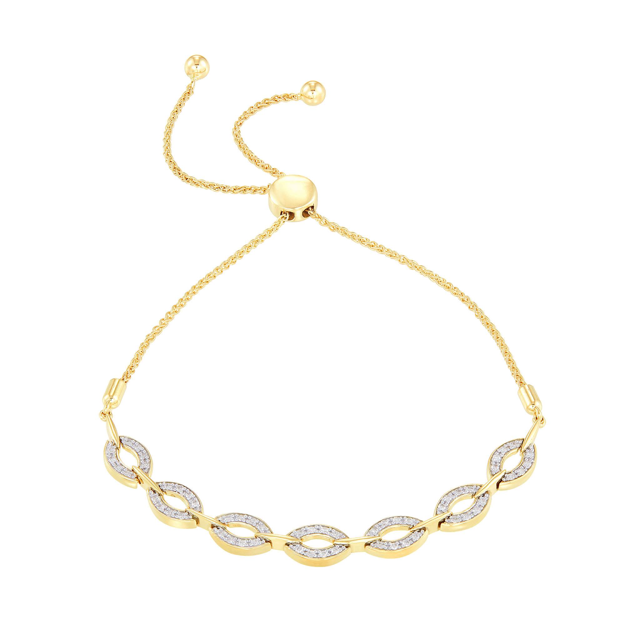 Yellow gold bolo bracelet Clearance