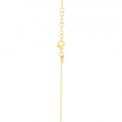 Oro Italia 916/22K Alphabet Yellow Gold Necklace