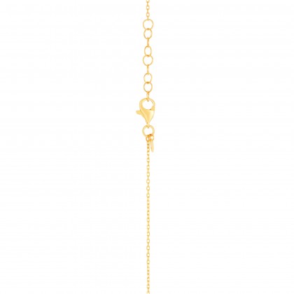 Oro Italia 916/22K Alphabet Yellow Gold Necklace
