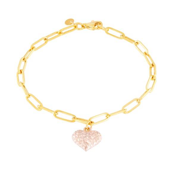 専用　ハインリッヒ　22kゴールド　八芒星ギルト　ショープレート Oro Italia 916 Yellow and Rose Gold Bracelet GW38860322(YR)-BI