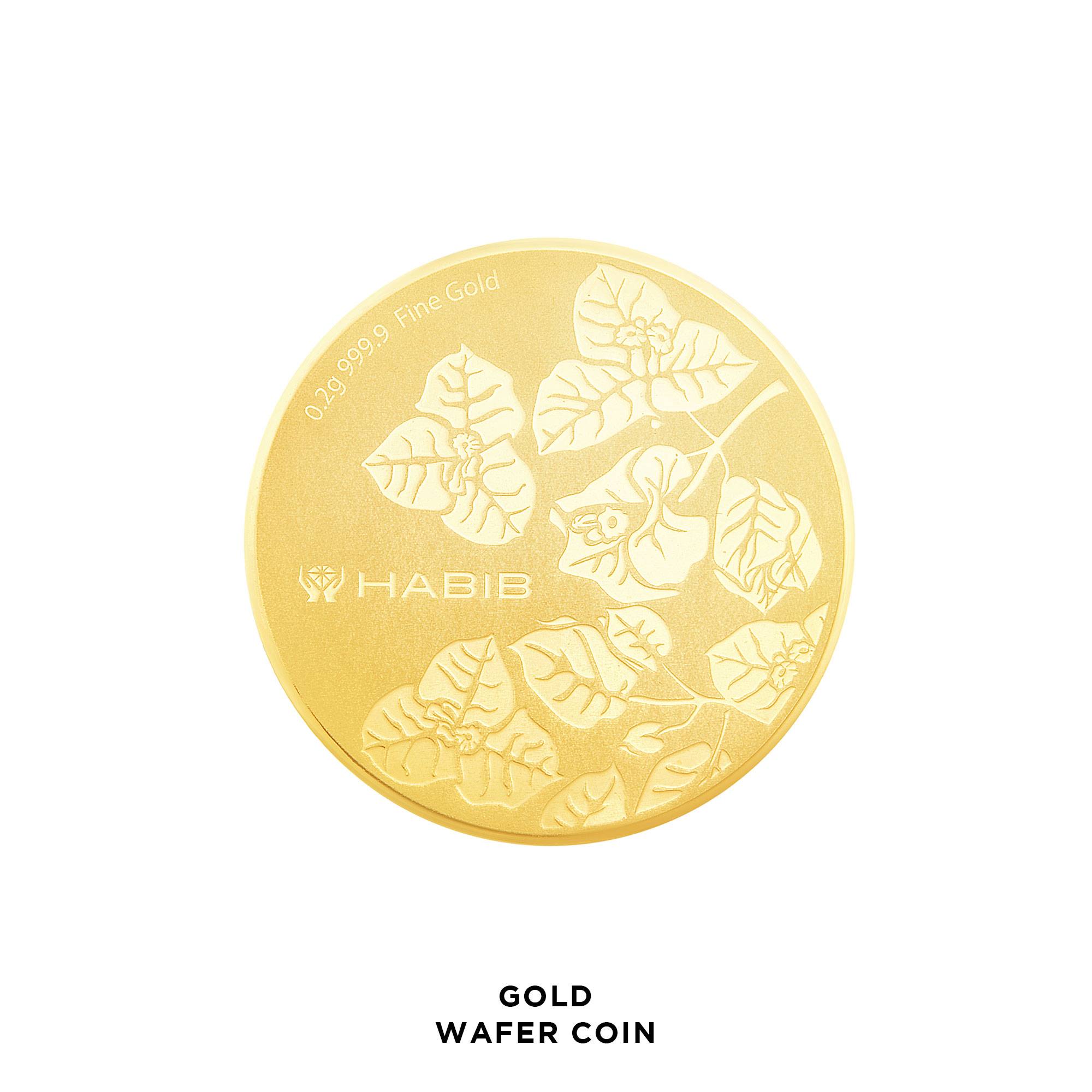 Bloom Gold Wafer Coin, 999.9 Gold (0.20G)