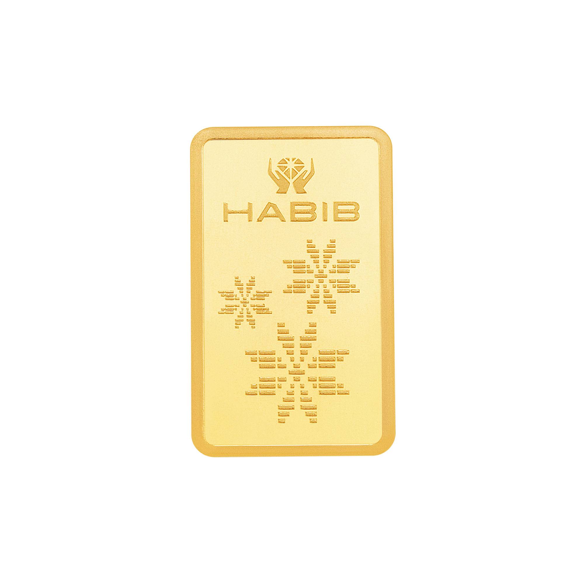 HABIB 10g 999.9 Gold Bar (Songket) Accredited By London Bullion