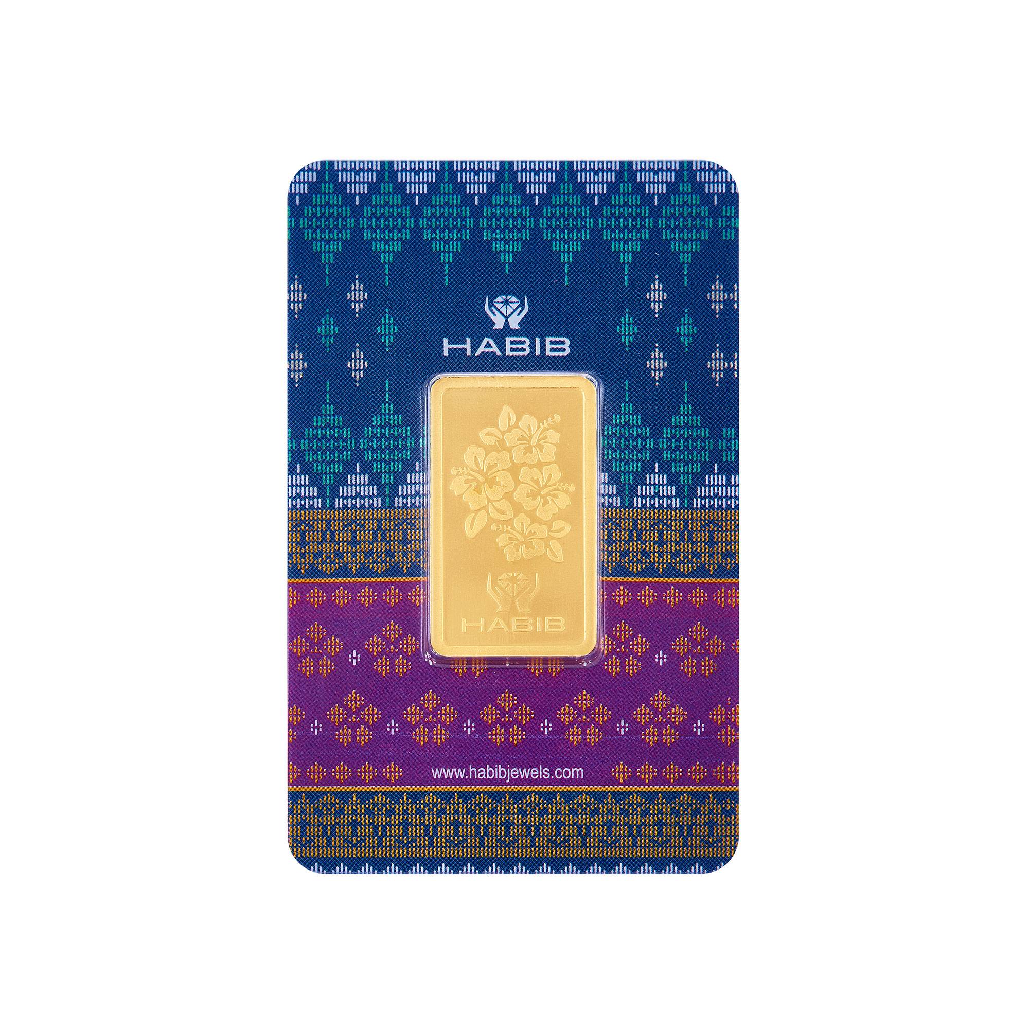 HABIB 20g 999.9 Gold Bar (Songket) Accredited by London Bullion
