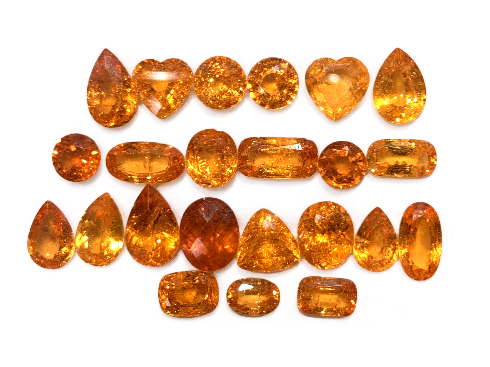Orange shop garnet stone