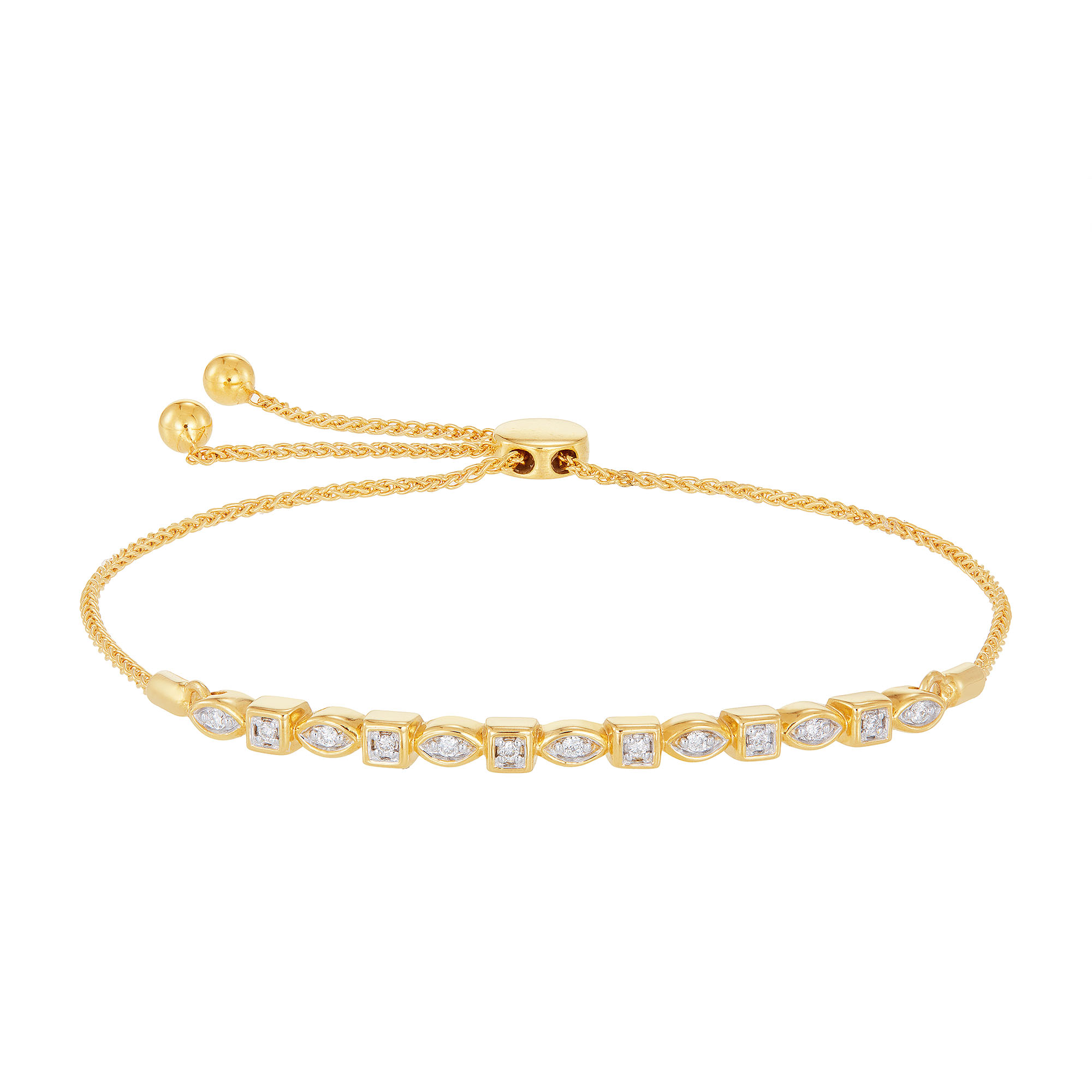 HABIB Melyridae Yellow Gold Diamond Bracelet 67749(Y)