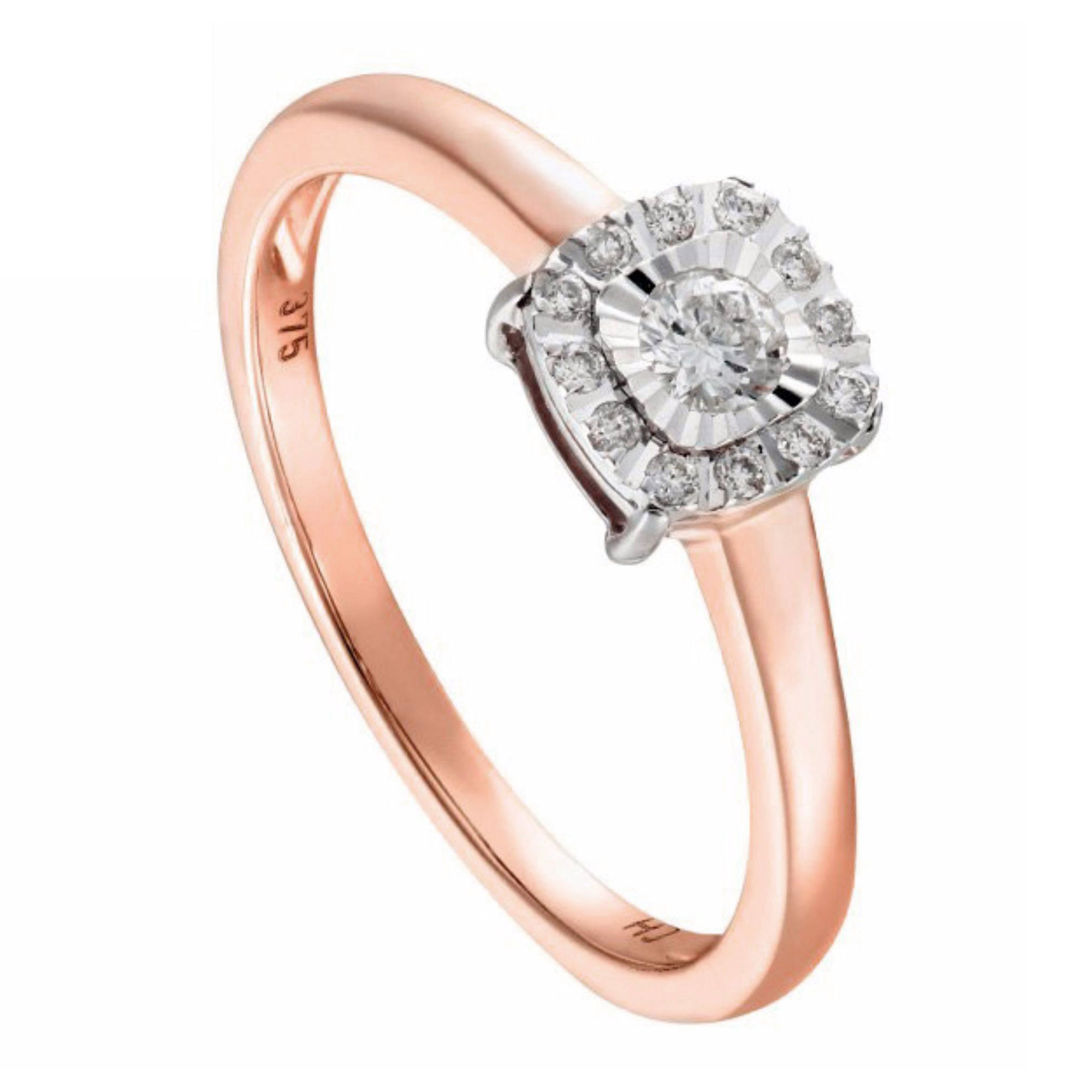 Illusion Rose Gold Diamond Ring HABIB Jewels