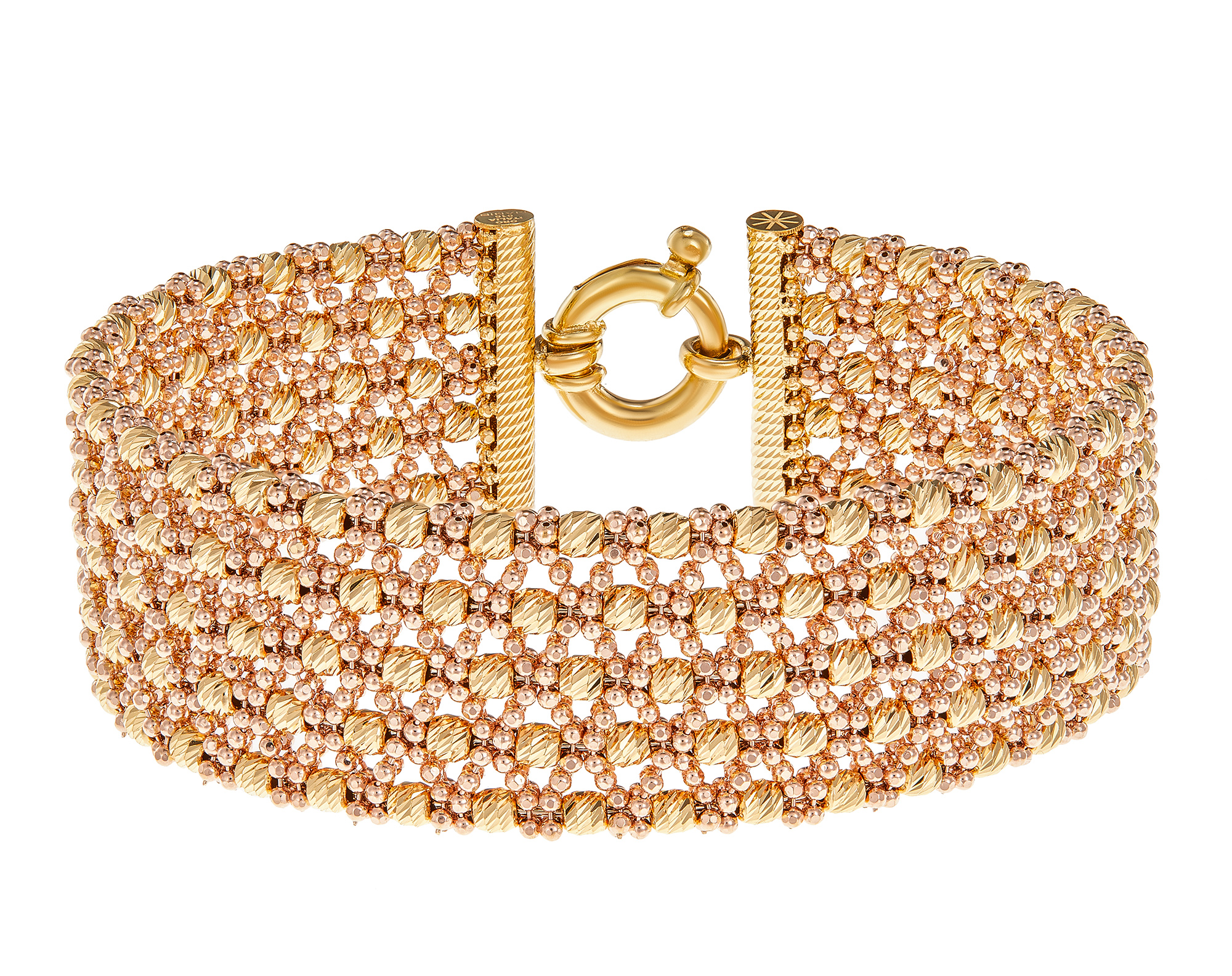 Oro Italia 916 Stella Yellow and Rose Gold Bangle (39.72G) GB83980920(R